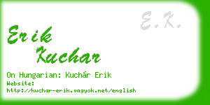 erik kuchar business card